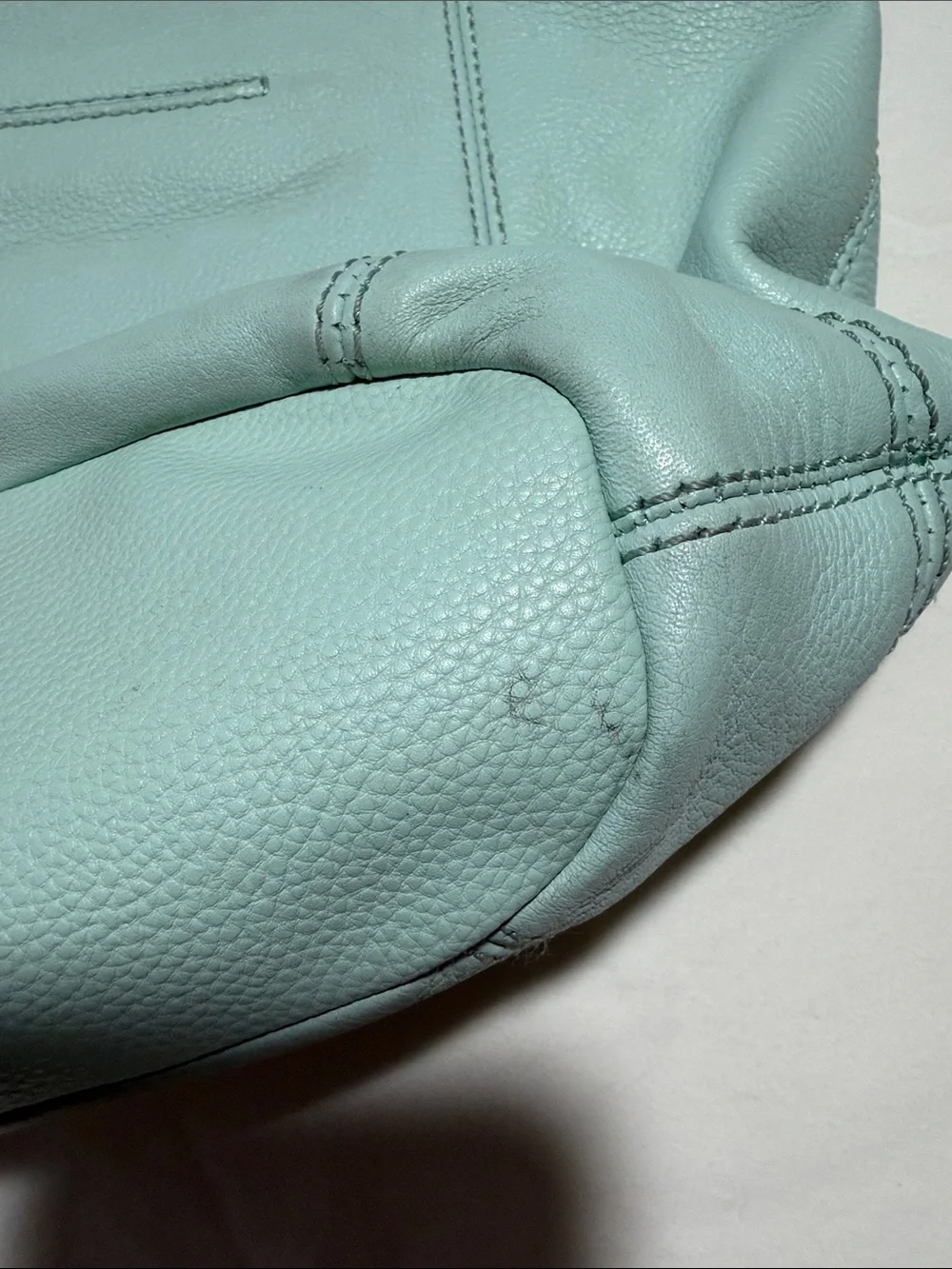 The Sak Sequoia Hobo Mint Green Pebbled Leather Shoulder Bag  Purse